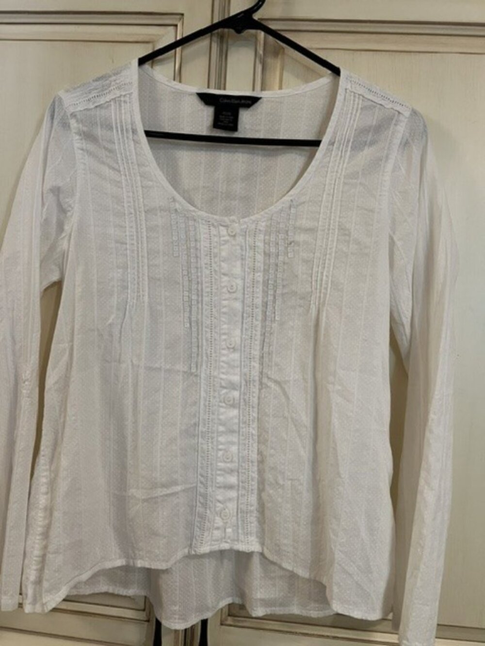 Calvin Klein Cotton Blouse New Without Tags